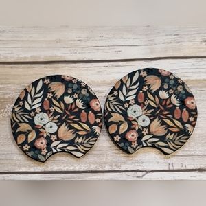 Floral Car Coasters